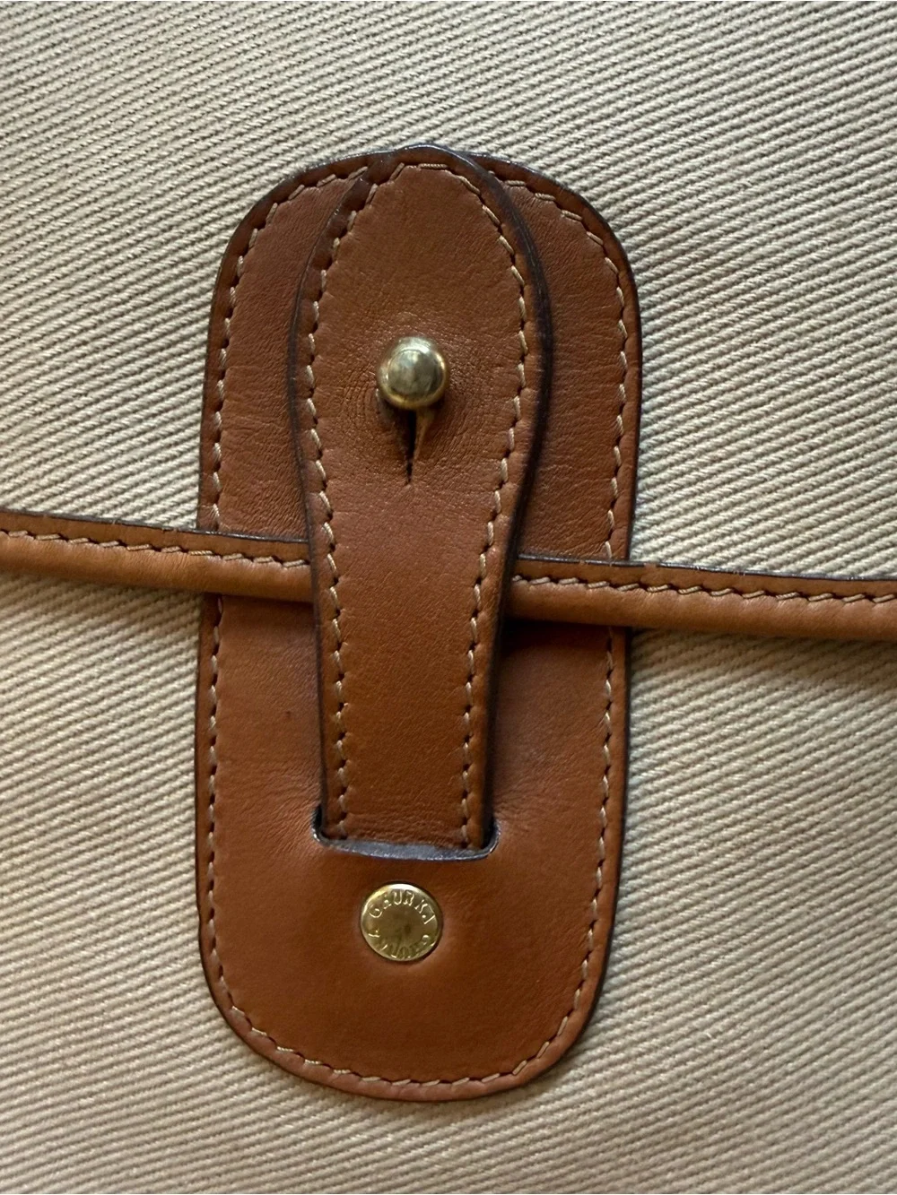 GHURKA Gearpack #4 Vintage 1993 Canvas & Leather Crossbody - Picture 4 of 6